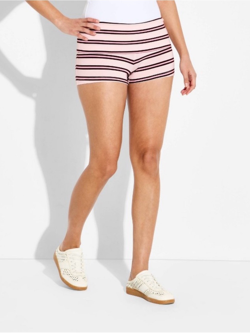 Wild Fable Low Rise Foldover Striped Shorts S